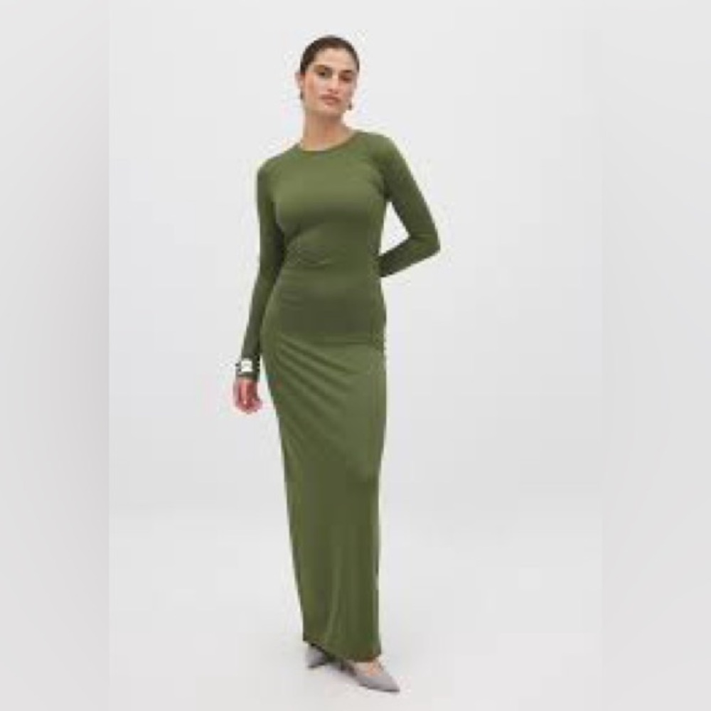 Elegant Green Maxi Dress